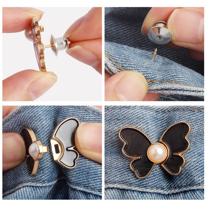 Brooch Adjustable Button