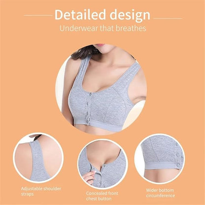 Women’s Cotton Front-Closure Bra