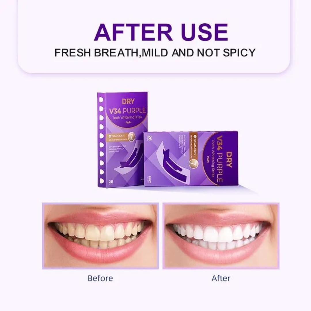Purple Instant Teeth Whitening Strips