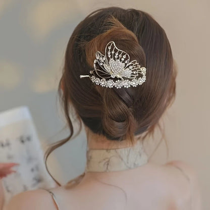 Butterfly Twist Peacock Hair Clip