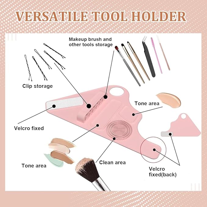 Silicone Hand Strap Makeup Mixing Palette
