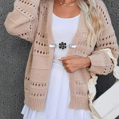 Flower Vintage Brooch Clothing Clip