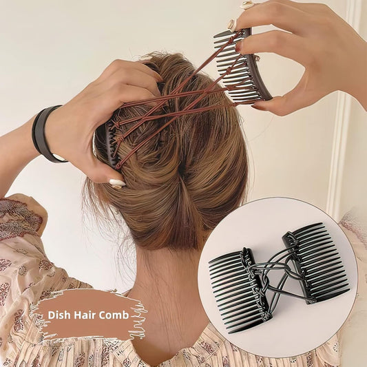 Stretchy Magic Double Comb Hair Forks Clips