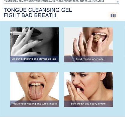 Tongue Cleaning Gel with Scraper Brush