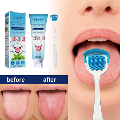 Tongue Cleaning Gel with Scraper Brush