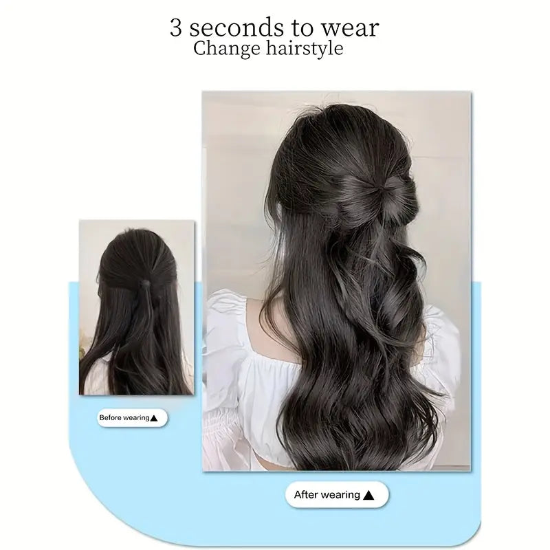 Wavy Sweet Bow Clip-In Ponytail Hair Extension