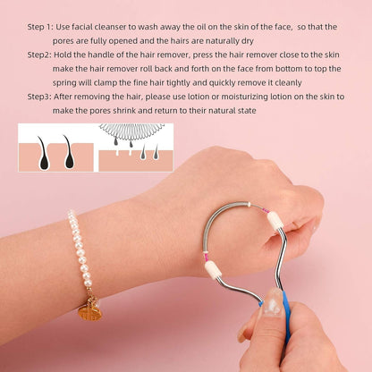 Painless Spring Tweezers for Facial Hair Remover