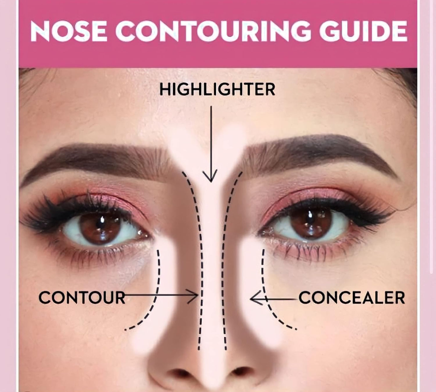 2-in-1 Makeup U-Shaped Brush for Nose Contouring