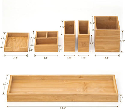 Bamboo Beauty Bliss Makeup Storage Solution