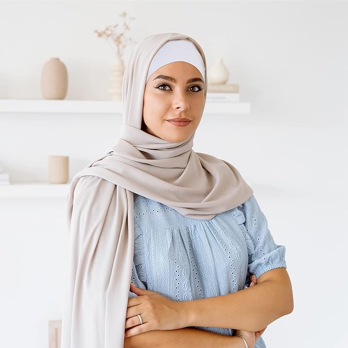 Elastic Silk Hijab Cap