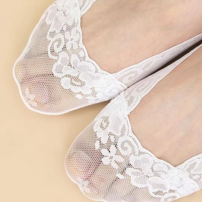 Anti-Slip Invisible Lace Ankle Liner Socks