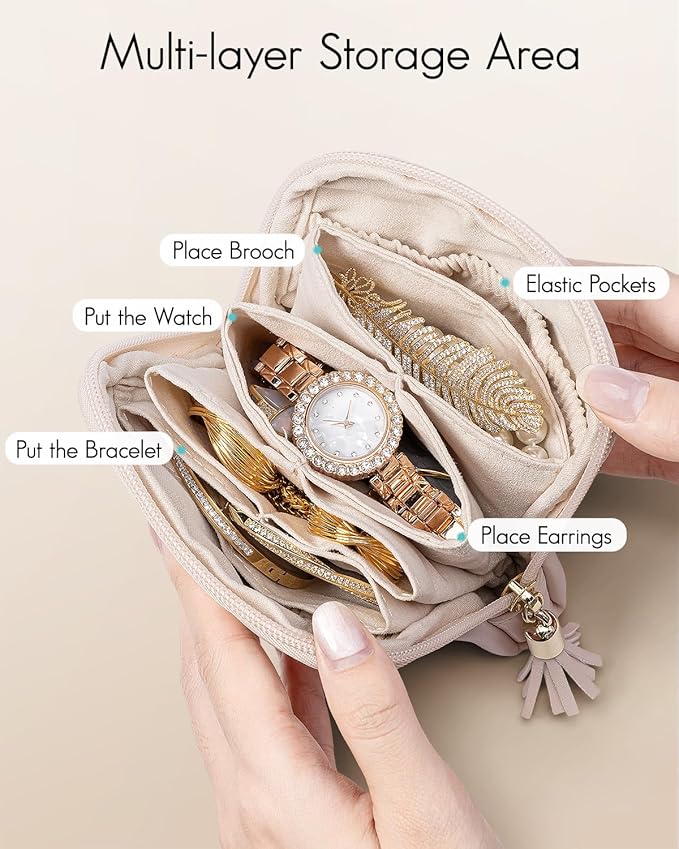 Luxe Portable Jewelry Small Travel Organizer