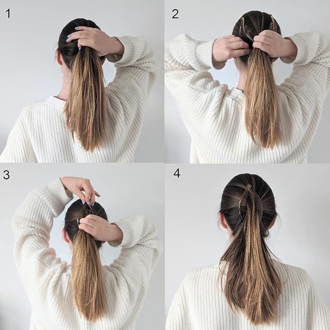 Twist Banana Shape Ponytail Hair Claw Clip