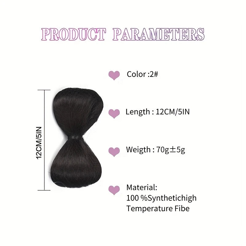 Elegant Bowknot Hair Bun Clip