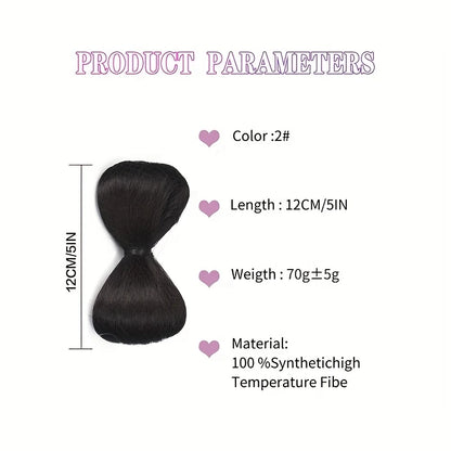 Elegant Bowknot Hair Bun Clip