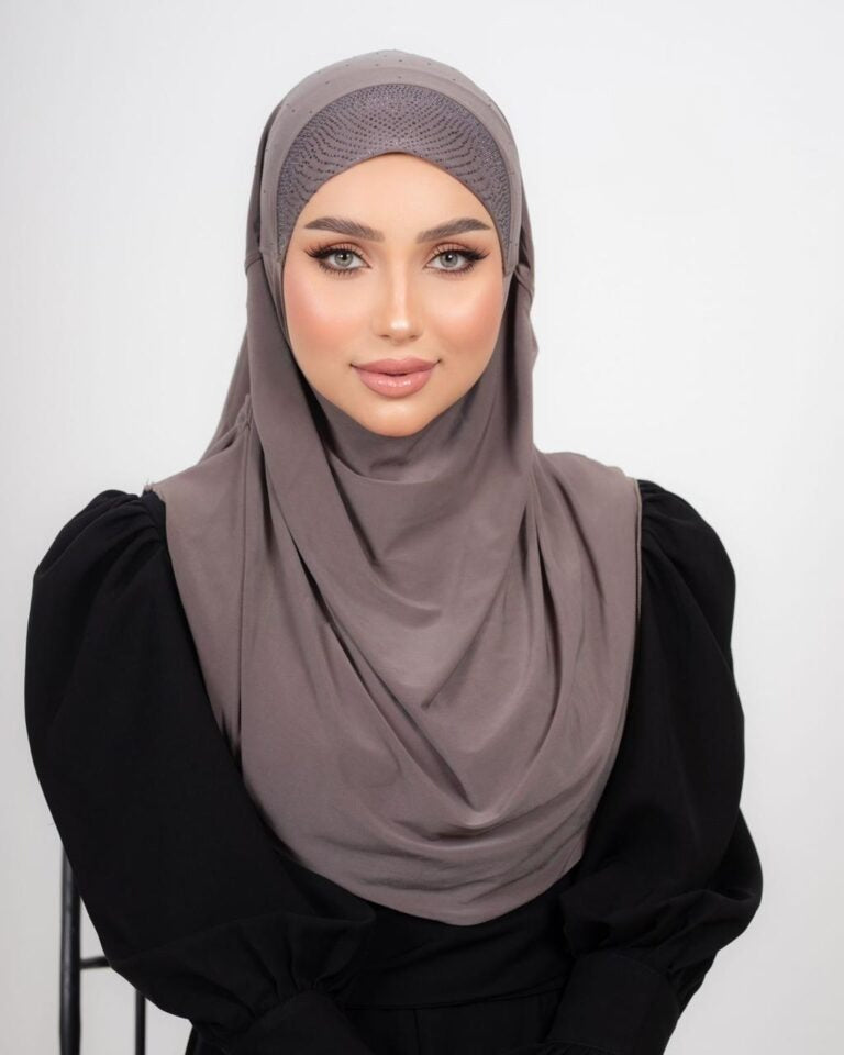 Princess Luxe Hijab Studded With Rhinestones