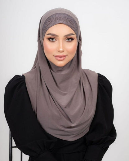 Princess Luxe Hijab Studded With Rhinestones