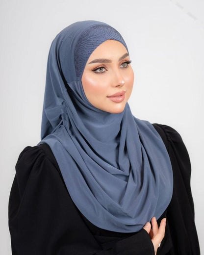 Princess Luxe Hijab Studded With Rhinestones