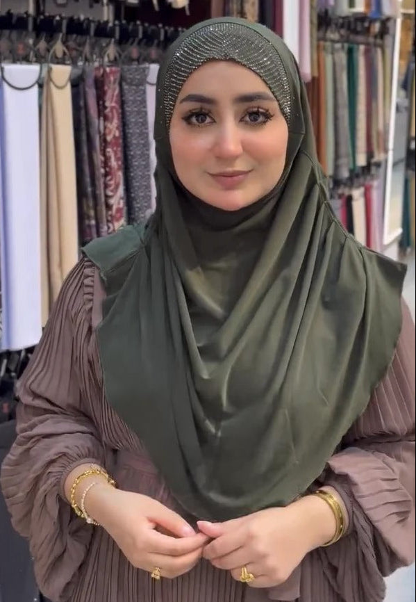 Princess Luxe Hijab Studded With Rhinestones