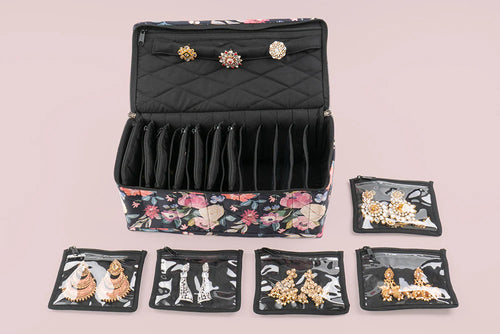 Jewelry Storage Box With Detachable Pouch