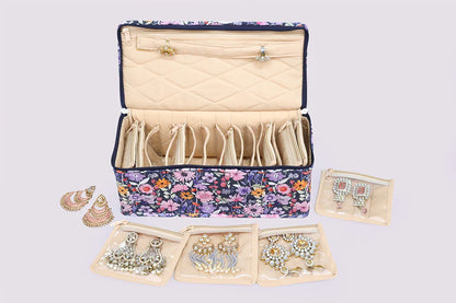 Jewelry Storage Box With Detachable Pouch