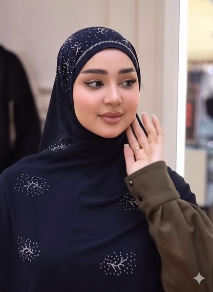 Luxe Shine Rhinestone Headscarf