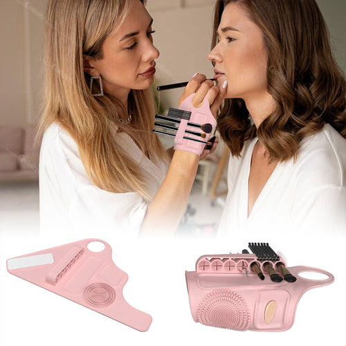 Silicone Hand Strap Makeup Mixing Palette