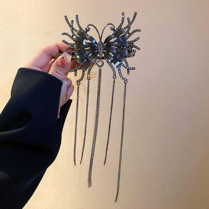 Twist Butterfly Shimmering Tassels Hair Clip