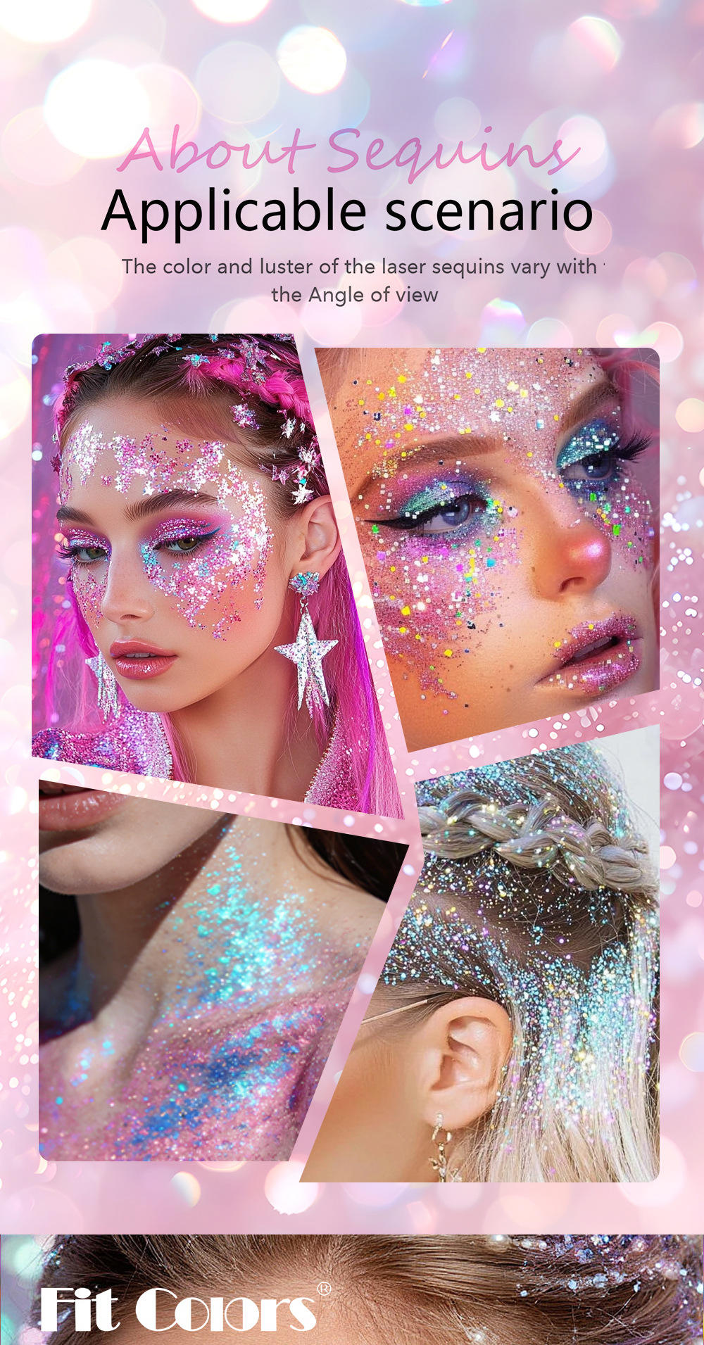 Waterproof Body Glitter Stick with Shimmer Effect