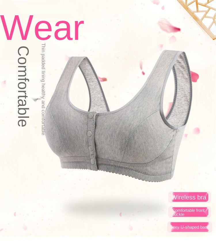 Women’s Cotton Front-Closure Bra