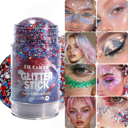Waterproof Body Glitter Stick with Shimmer Effect
