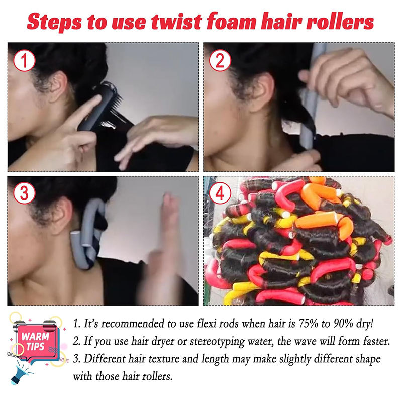 Curling Rods Heatless Soft Bendy Hair Roller