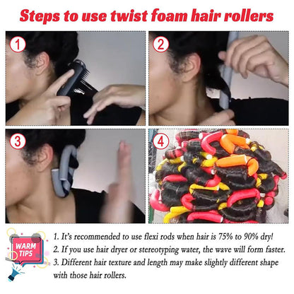 Curling Rods Heatless Soft Bendy Hair Roller