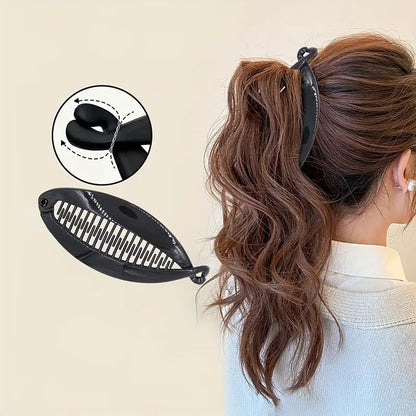 Twist Banana Shape Ponytail Hair Claw Clip