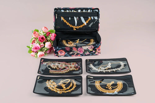 Stylish Multi-Pouch Jewellery Organizer (5P)
