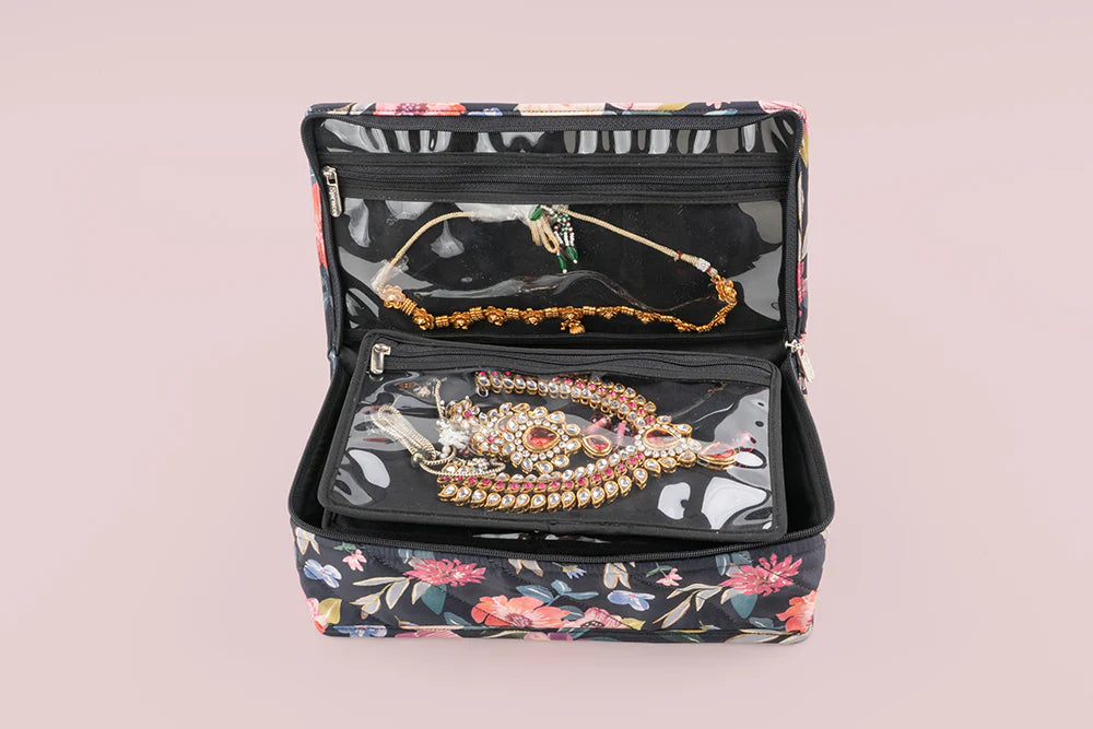 Stylish Multi-Pouch Jewellery Organizer (5P)