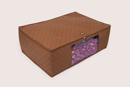 Luxury Lehenga Organizer Bag With Viewing Panel