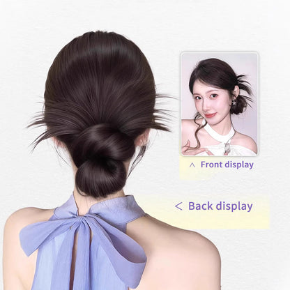 Synthetic Low Tied Ball Head Claw Clip