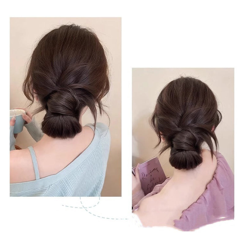 Synthetic Low Tied Ball Head Claw Clip