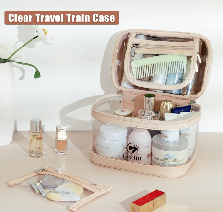 Elegant Travel Skincare & Makeup Organizer