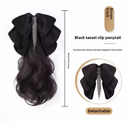 Ponytail Hair Extension Claw Clip Tassels