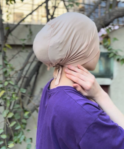 Elastic Silk Hijab Cap