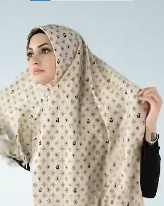 Patterned Pleated Shawl