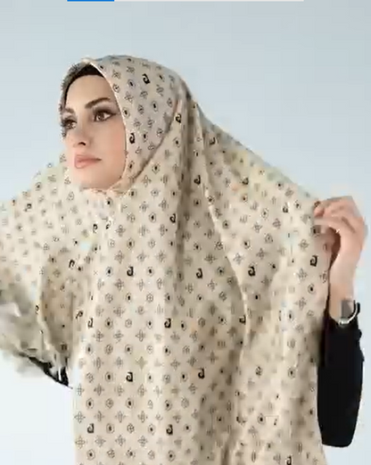 Patterned Pleated Shawl