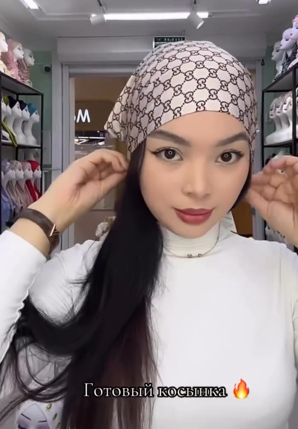 Designer-Inspired Luxury Headscarf