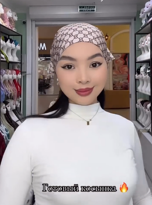 Designer-Inspired Luxury Headscarf