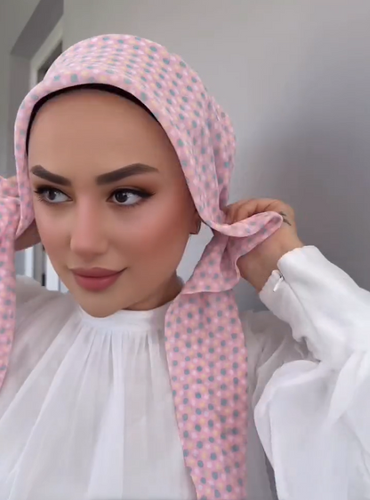 Grace Wrapped Scarf in Flexible Beauty