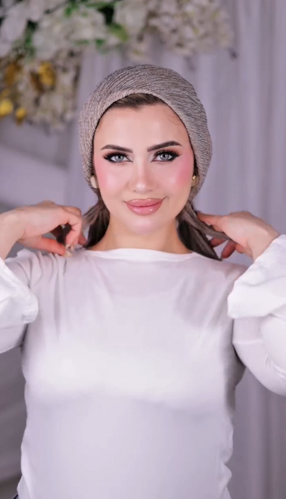 Grace Crepe Tie-Back Turban Scarf