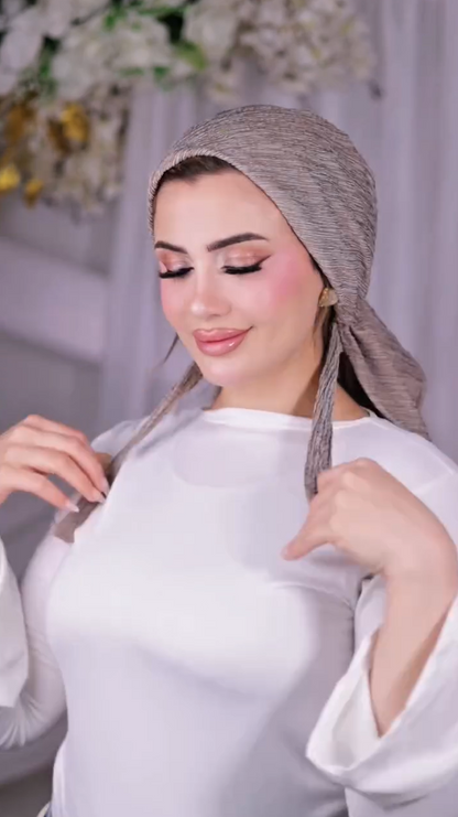 Grace Crepe Tie-Back Turban Scarf