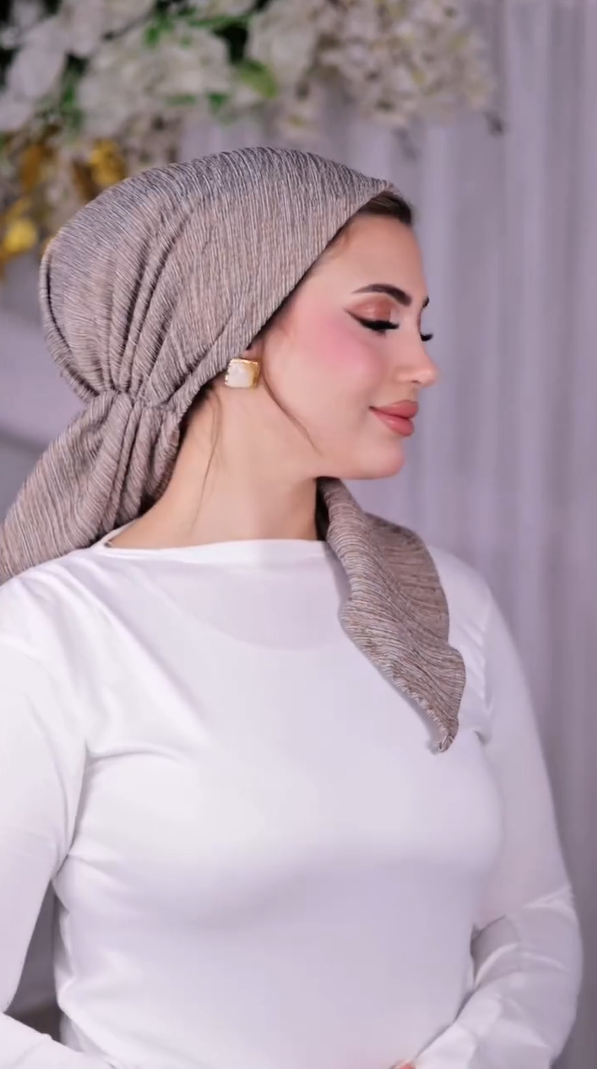 Grace Crepe Tie-Back Turban Scarf